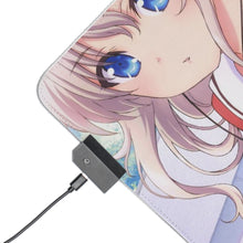 Load image into Gallery viewer, Nao Tomori listening to music RGB LED Mouse Pad (Desk Mat)
