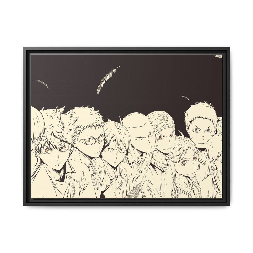 Haikyuu!! Karasuno Canvas Framed Art Print