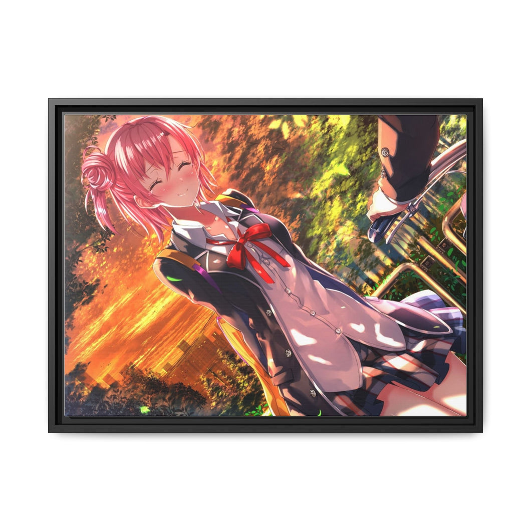My Teen Romantic Comedy SNAFU Hachiman Hikigaya, Yui Yuigahama Canvas Framed Art Print