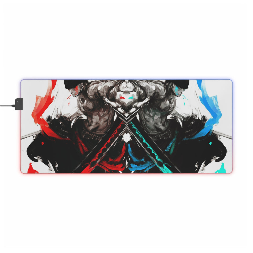Roronoa Zoro RGB LED Mouse Pad (Desk Mat)