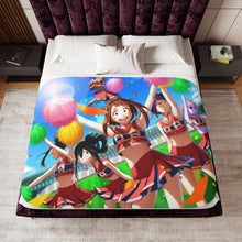 Load image into Gallery viewer, My Hero Academia Tsuyu Asui Sherpa Blanket
