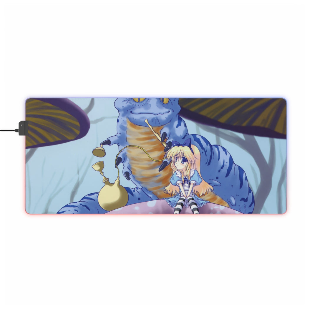 Anime Alice In Wonderland RGB LED Mouse Pad (Desk Mat)