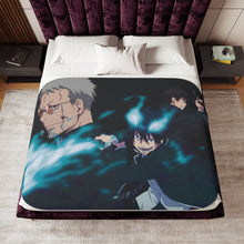 Load image into Gallery viewer, Blue Exorcist Sherpa Blanket
