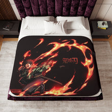 Load image into Gallery viewer, Tanjiro Kamado Sherpa Blanket
