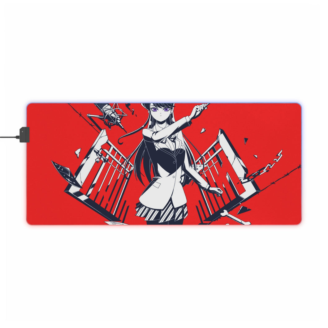 Komi Can't Communicate Komi Shouko RGB LED Mouse Pad (Desk Mat)