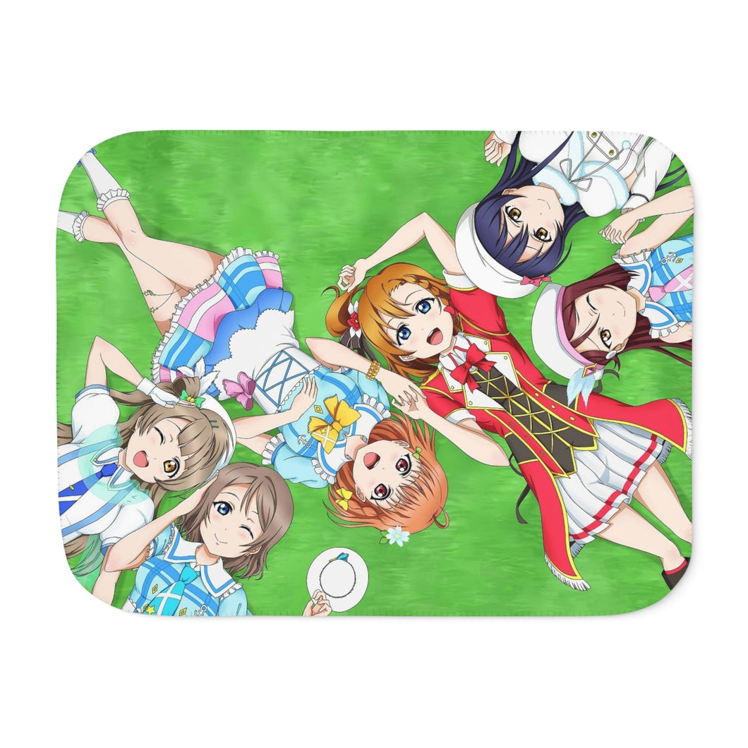 Love Live! Kotori Minami, Umi Sonoda, Honoka Kousaka Sherpa Blanket