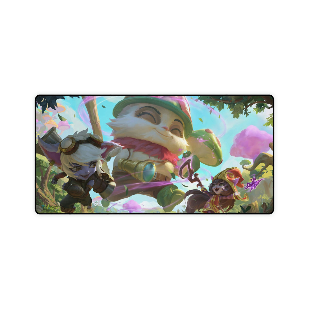 LoL Yordle Teemo Tristana Lulu Mouse Pad (Desk Mat)