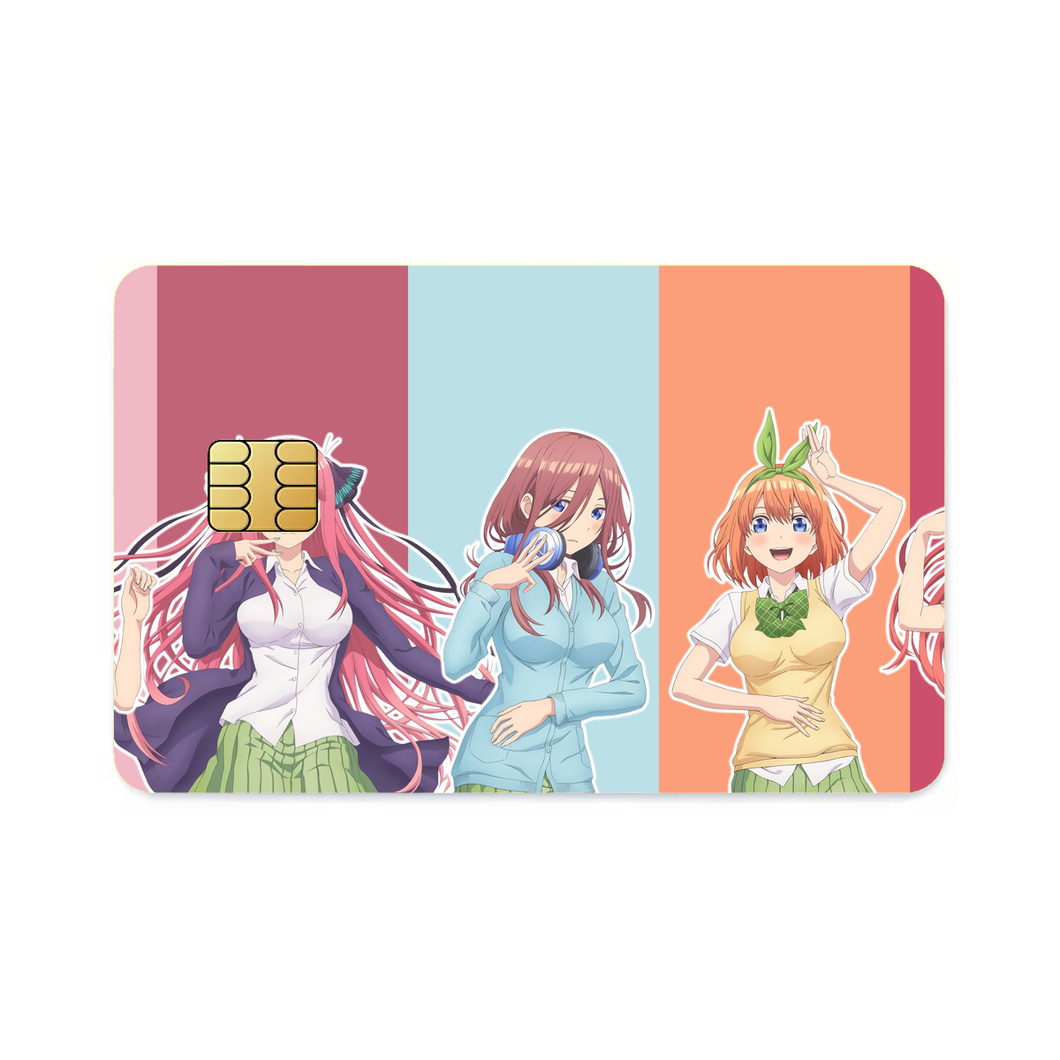 5Toubun no Hanayome 21:9 Ultrawide  Credit Card Skins (4-in-1 Pack)