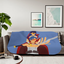 Load image into Gallery viewer, Kamina and Simon Tengen Toppa Gurren Lagann Sherpa Blanket
