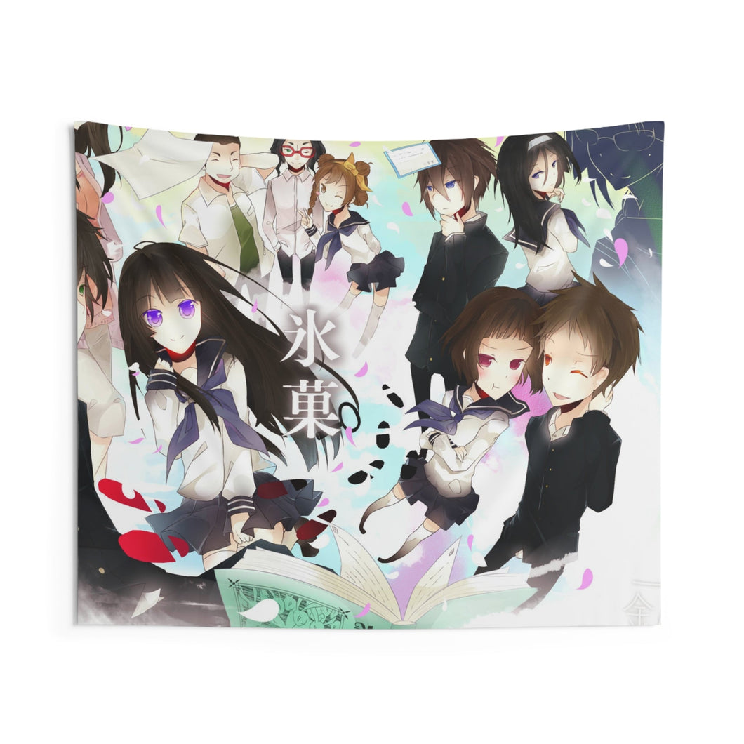 Hyouka Eru Chitanda, Satoshi Fukube, Mayaka Ibara Indoor Wall Tapestry