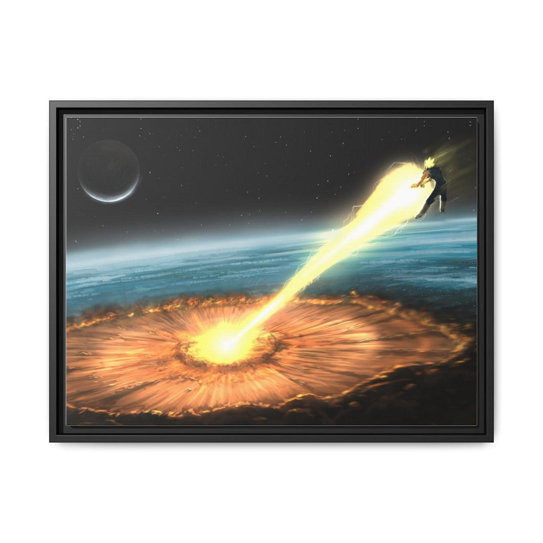Anime Dragon Ball Z Canvas Framed Art Print