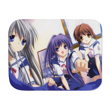Load image into Gallery viewer, Clannad Nagisa Furukawa, Tomoyo Sakagami, Kyou Fujibayashi Sherpa Blanket
