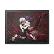Tokyo Ghoul Ken Kaneki, Rize Kamishiro Canvas Framed Art Print