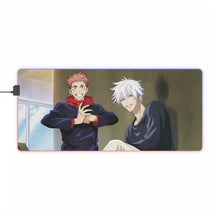 Load image into Gallery viewer, Satoru Gojo &amp; Yuji Itadori RGB LED Mouse Pad (Desk Mat)
