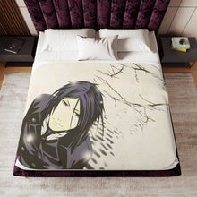 Load image into Gallery viewer, Black Butler Sherpa Blanket
