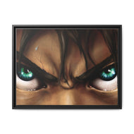 Eren Yeager's eyes Canvas Framed Art Print