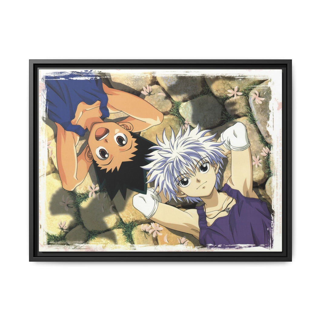 Hunter x Hunter Killua Zoldyck, Gon Freecss Canvas Framed Art Print