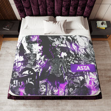 Load image into Gallery viewer, Black Clover Asta Sherpa Blanket
