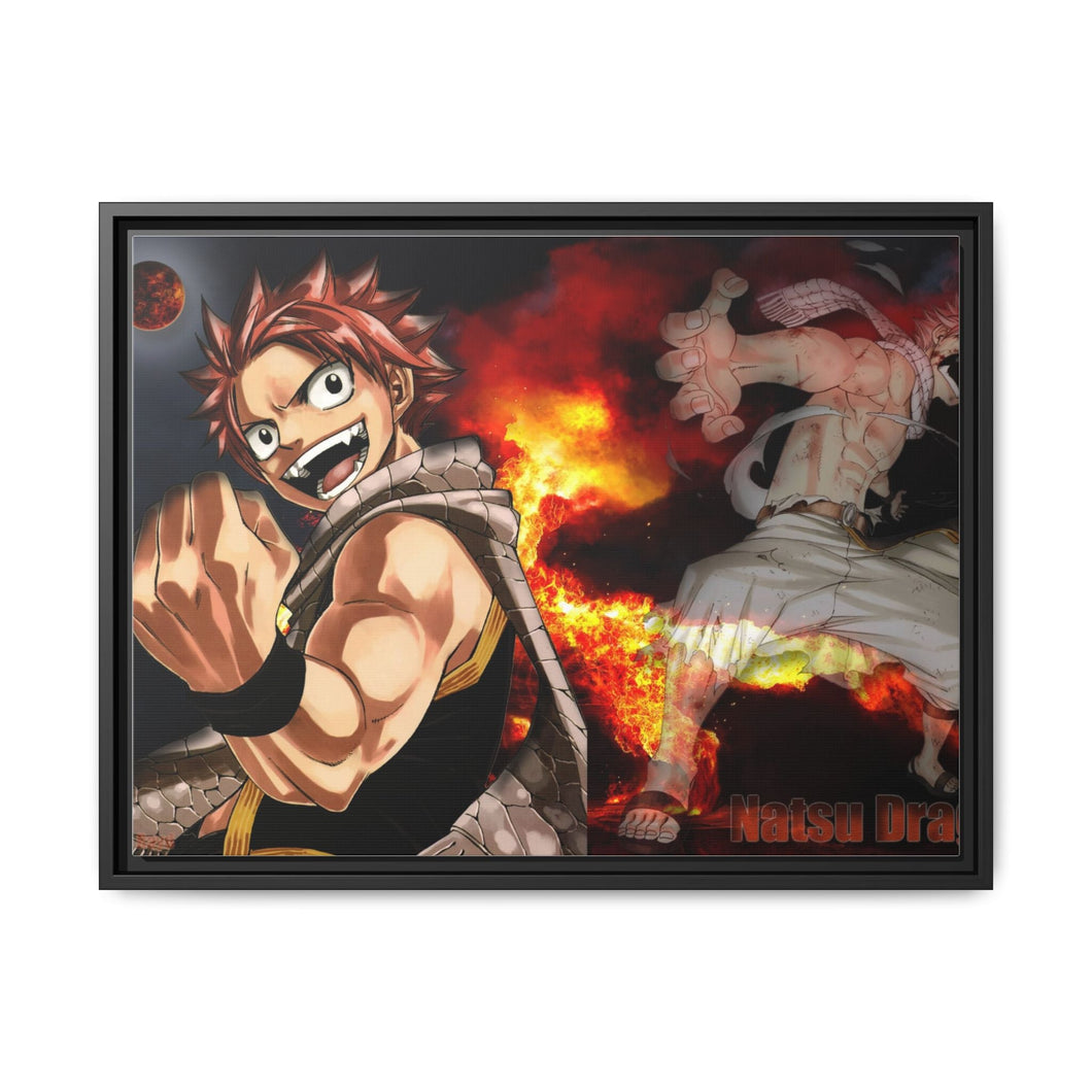 Fairy Tail Natsu Dragneel Canvas Framed Art Print
