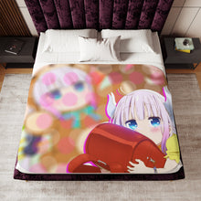 Load image into Gallery viewer, Kanna Kamui kobayashi-san chi no maid dragon Sherpa Blanket
