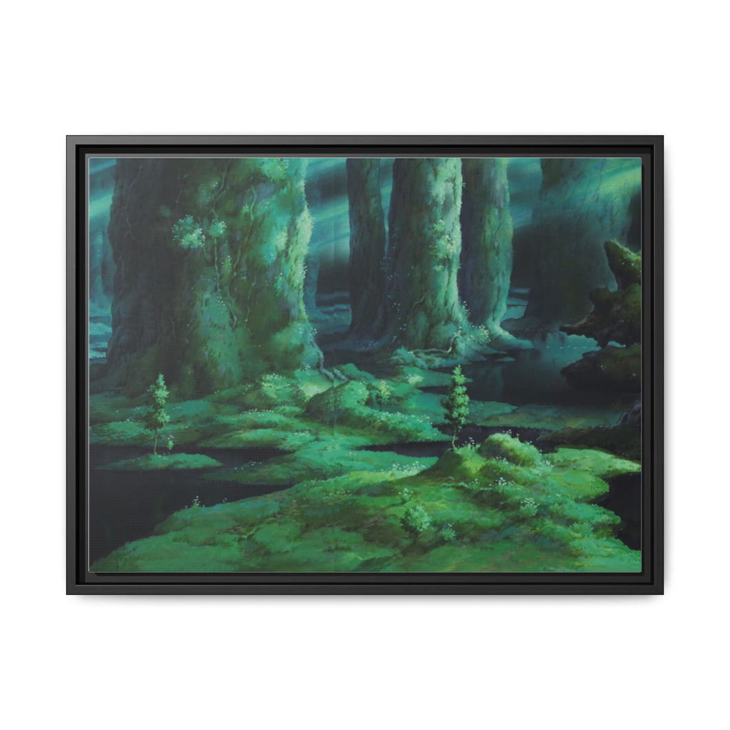 Anime Princess Mononoker Canvas Framed Art Print