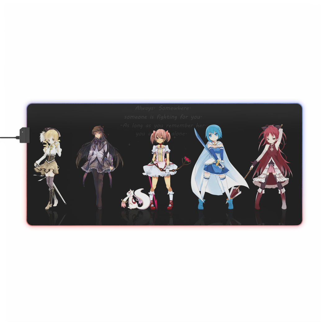 Puella Magi Madoka Magica RGB LED Mouse Pad (Desk Mat)