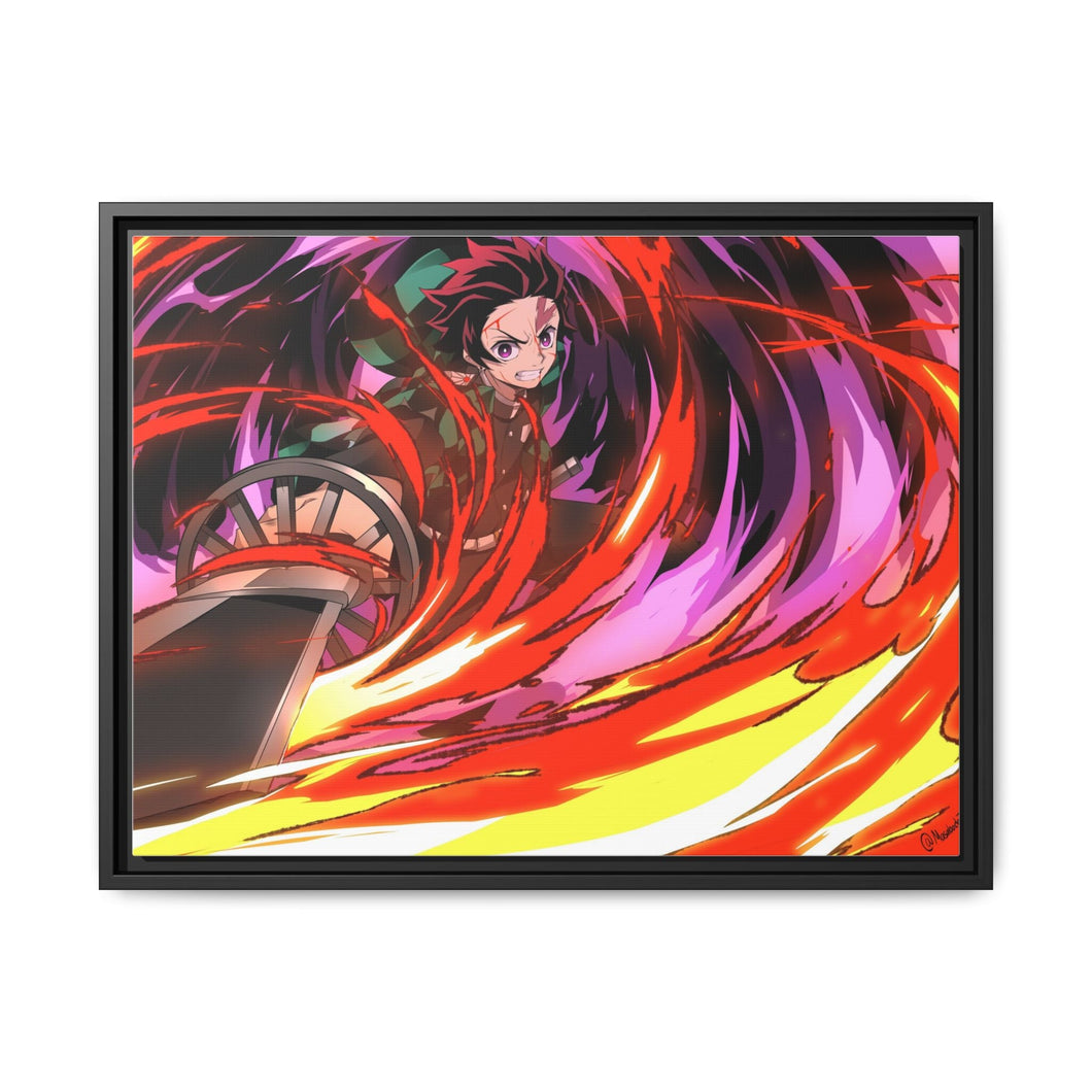 Demon Slayer: Kimetsu no Yaiba Canvas Framed Art Print