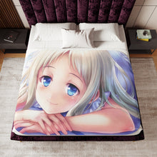 Load image into Gallery viewer, Anohana Meiko Honma Sherpa Blanket
