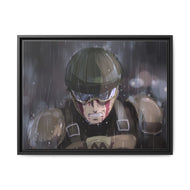 License-less Rider Canvas Framed Art Print