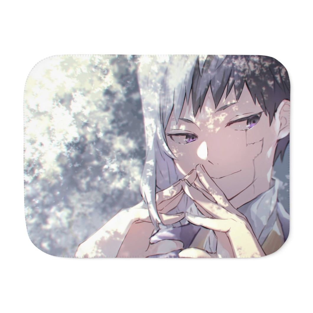 Anime Dr. Stone Sherpa Blanket