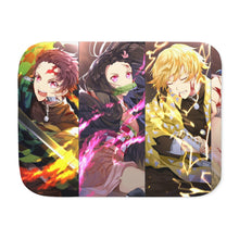 Load image into Gallery viewer, Anime Demon Slayer: Kimetsu no Yaiba Sherpa Blanket
