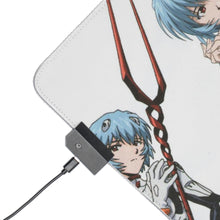 Load image into Gallery viewer, Neon Genesis Evangelion Shinji Ikari, Rei Ayanami RGB LED Mouse Pad (Desk Mat)
