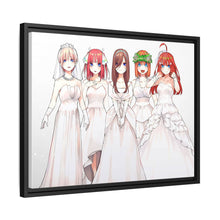 Load image into Gallery viewer, The Quintessential Quintuplets Miku Nakano, Itsuki Nakano, Nino Nakano, Yotsuba Nakano, Ichika Nakano Canvas Framed Art Print
