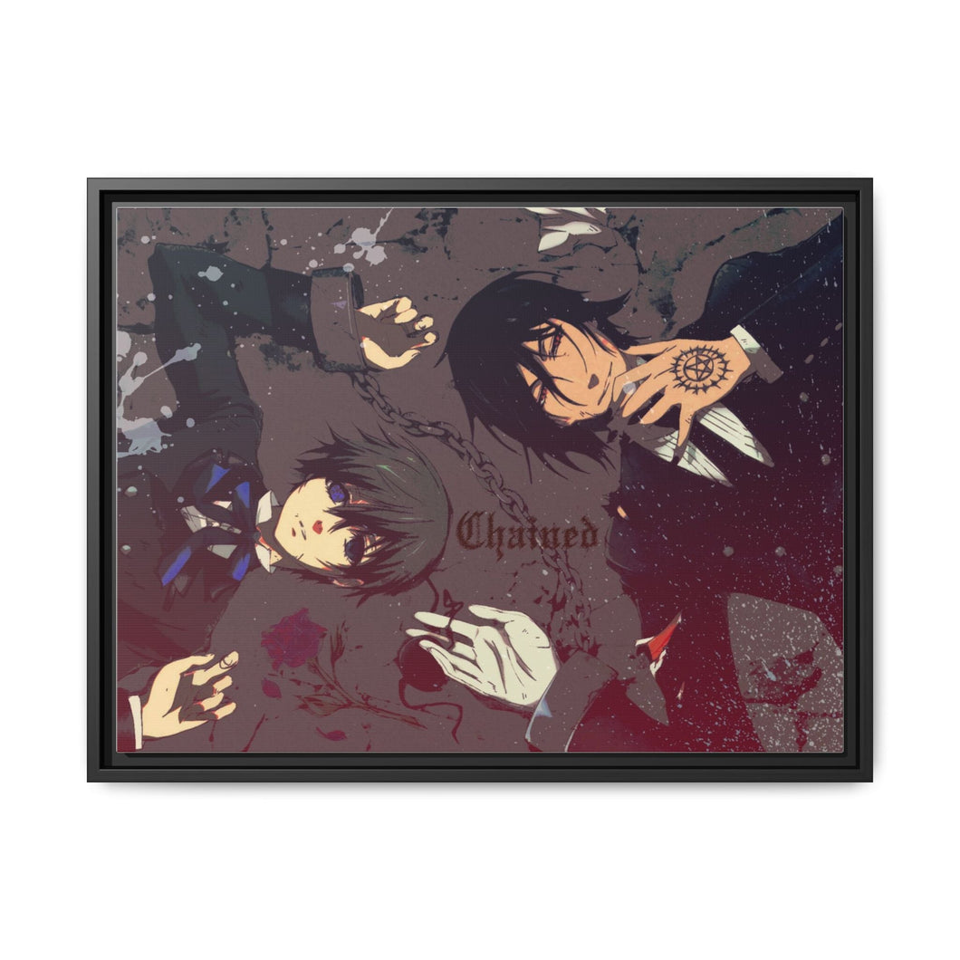 Anime Black Butler Canvas Framed Art Print