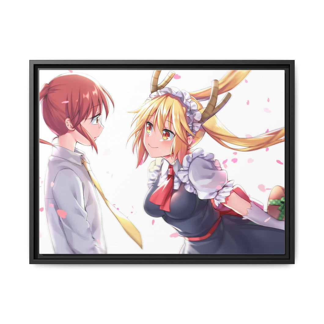 Miss Kobayashi's Dragon Maid Canvas Framed Art Print