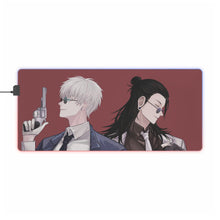 Load image into Gallery viewer, Satoru Gojo Suguru Geto RGB LED Mouse Pad (Desk Mat)
