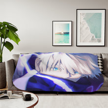 Load image into Gallery viewer, Satoru Gojo Sherpa Blanket
