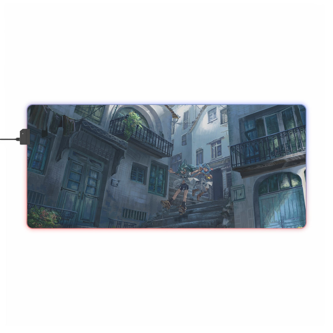 Anime Street RGB LED Mouse Pad (Desk Mat)