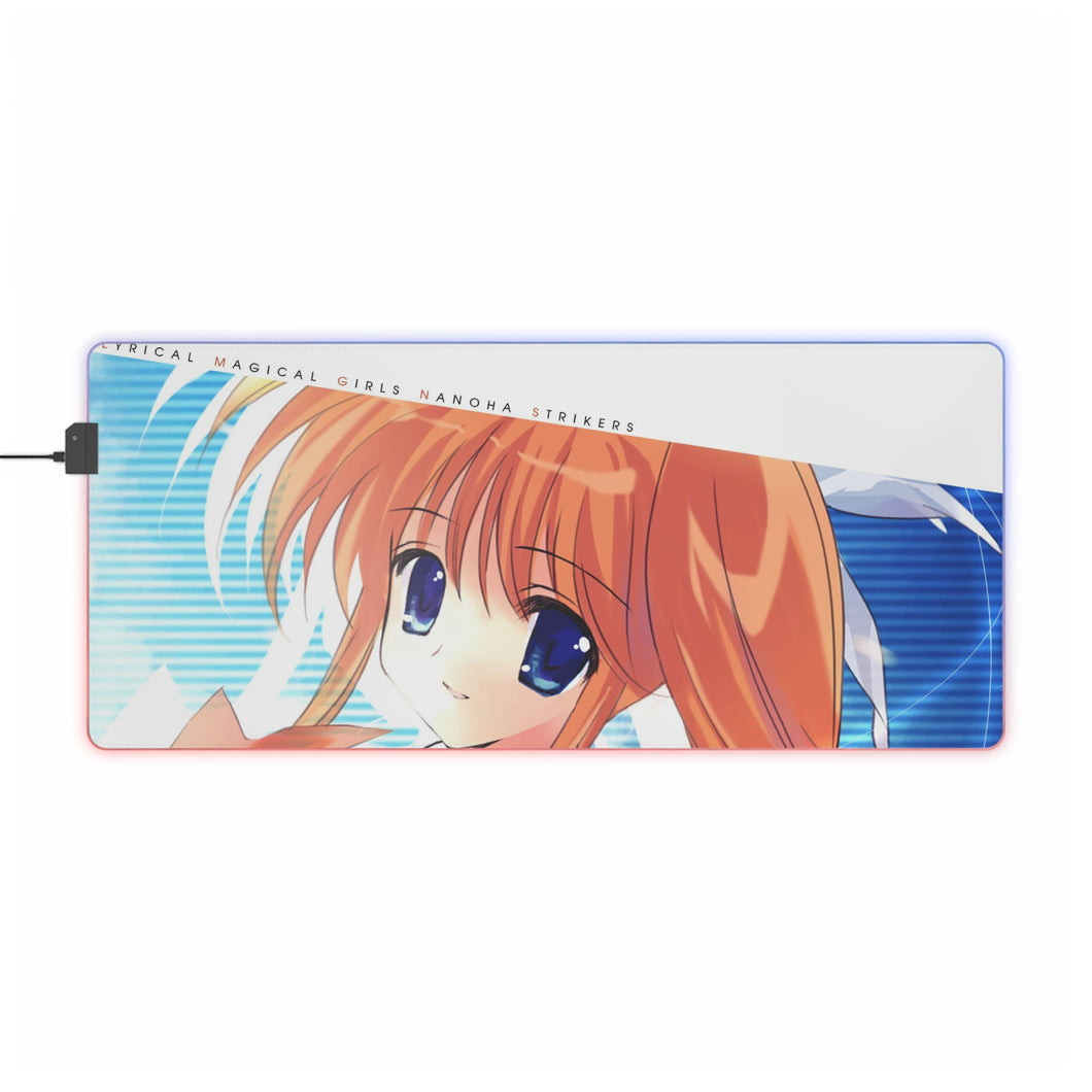 Magical Girl Lyrical Nanoha RGB LED Mouse Pad (Desk Mat)