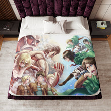 Load image into Gallery viewer, Anime Attack On Titan Sherpa Blanket
