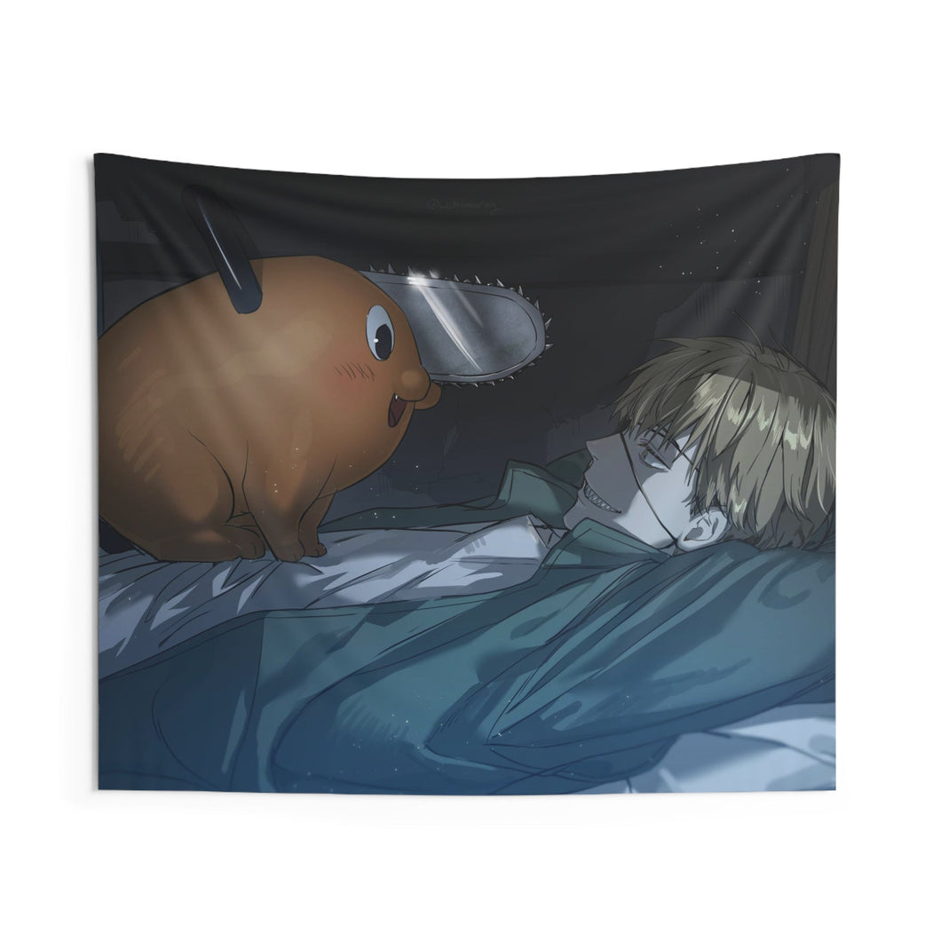 Anime Chainsaw Man Indoor Wall Tapestry