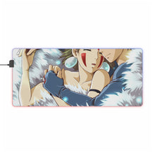 Load image into Gallery viewer, Princess Mononoke RGB LED Mouse Pad (Desk Mat)
