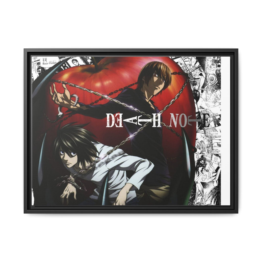 Anime Death Note Canvas Framed Art Print