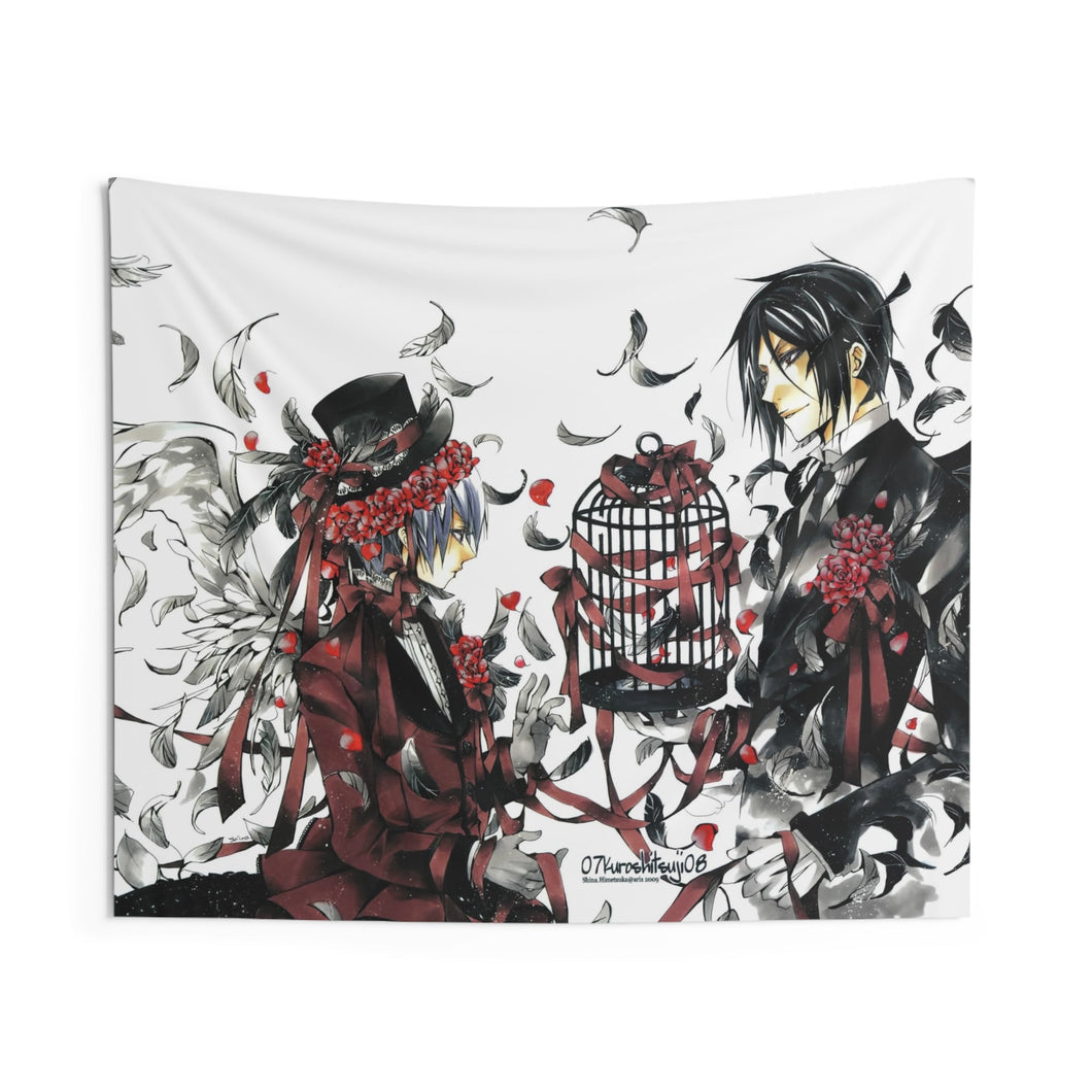 Black Butler Indoor Wall Tapestry