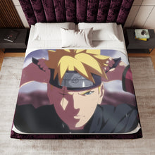 Load image into Gallery viewer, Anime Boruto Sherpa Blanket
