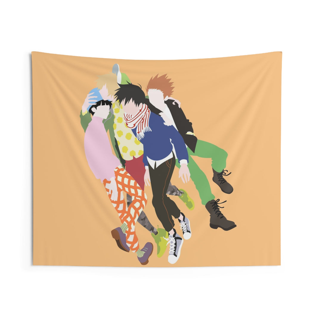 Mob Psycho 100 Shigeo Kageyama, Ritsu Kageyama, Teruki Hanazawa Indoor Wall Tapestry