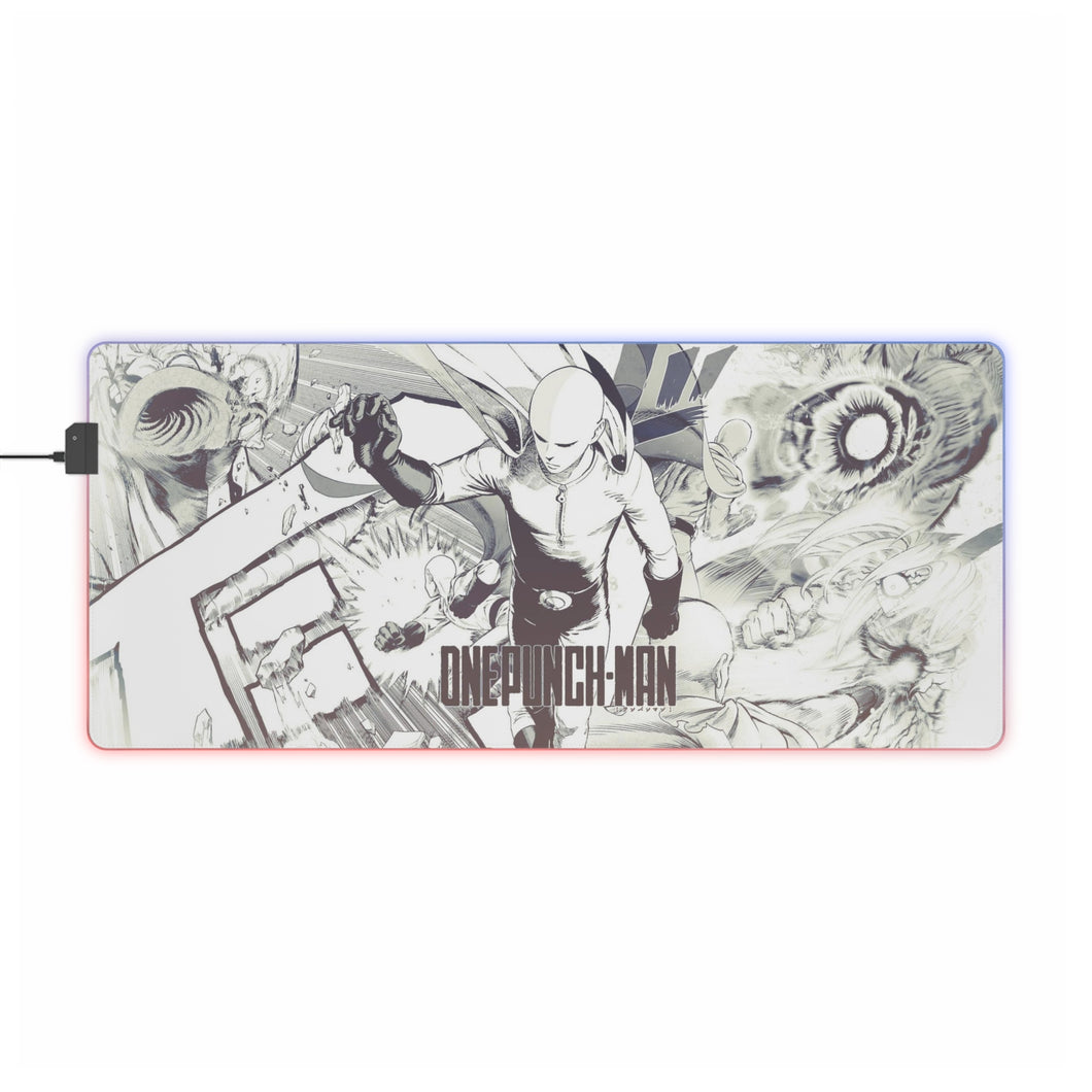 Anime One-Punch Man RGB LED Mouse Pad (Desk Mat)
