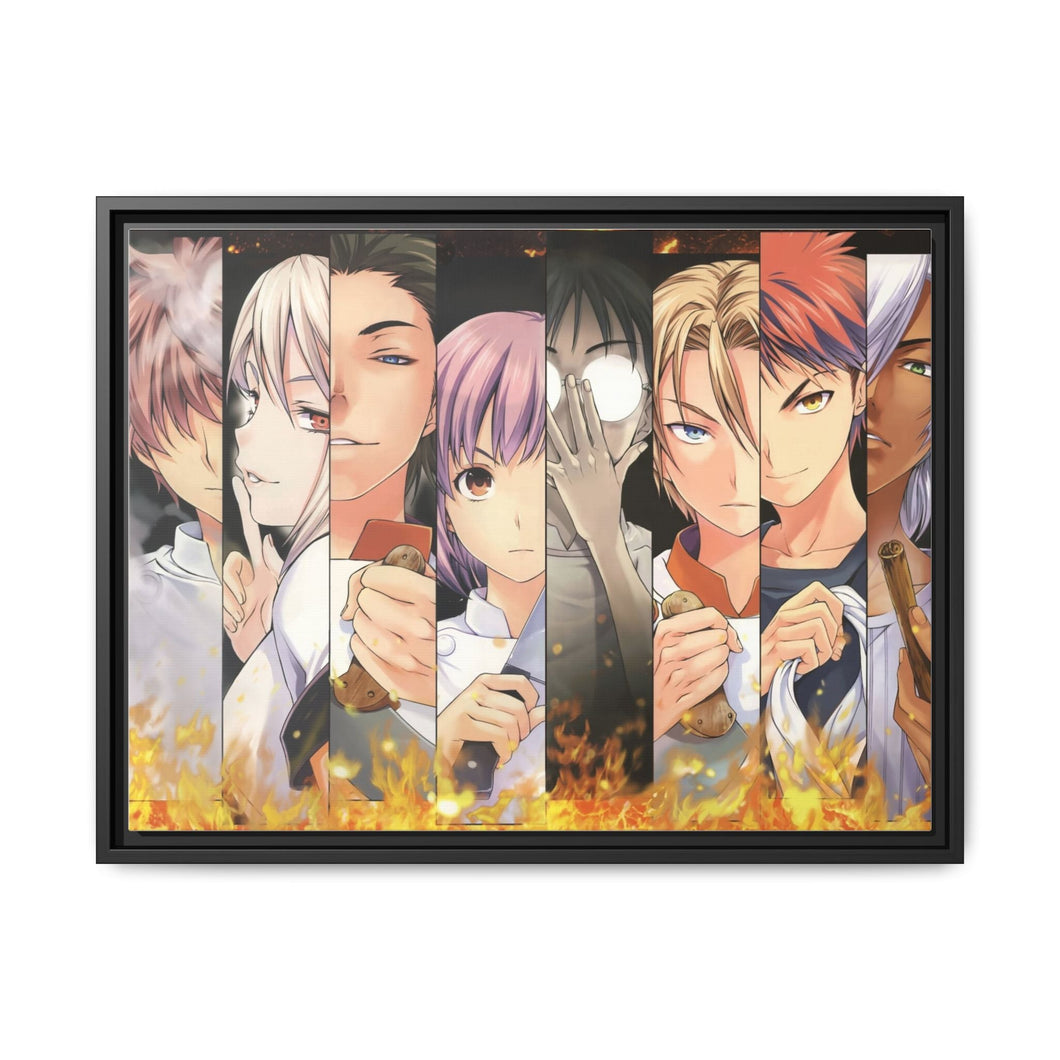Anime Food Wars: Shokugeki no Soma Canvas Framed Art Print