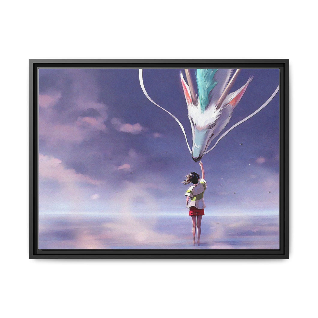 Anime Spirited Away Canvas Framed Art Print