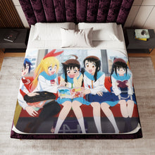 Load image into Gallery viewer, Nisekoi Chitoge Kirisaki, Kosaki Onodera, Seishirou Tsugumi, Marika Tachibana, Ruri Miyamoto Sherpa Blanket
